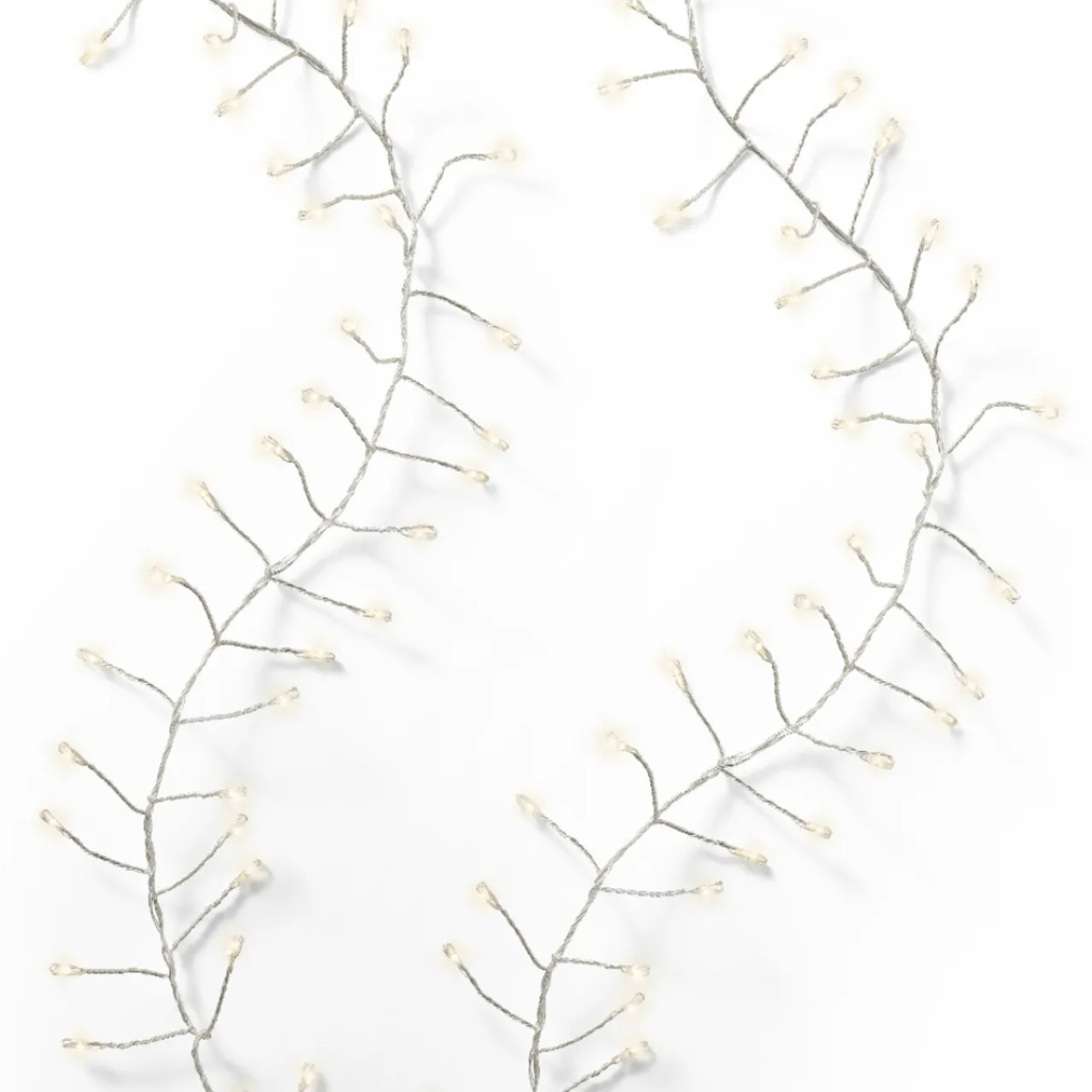 480 Micro-LED Compact Twinkle Lights Warm White on Silver Wire, 19.7 ft<Lumineo Clearance