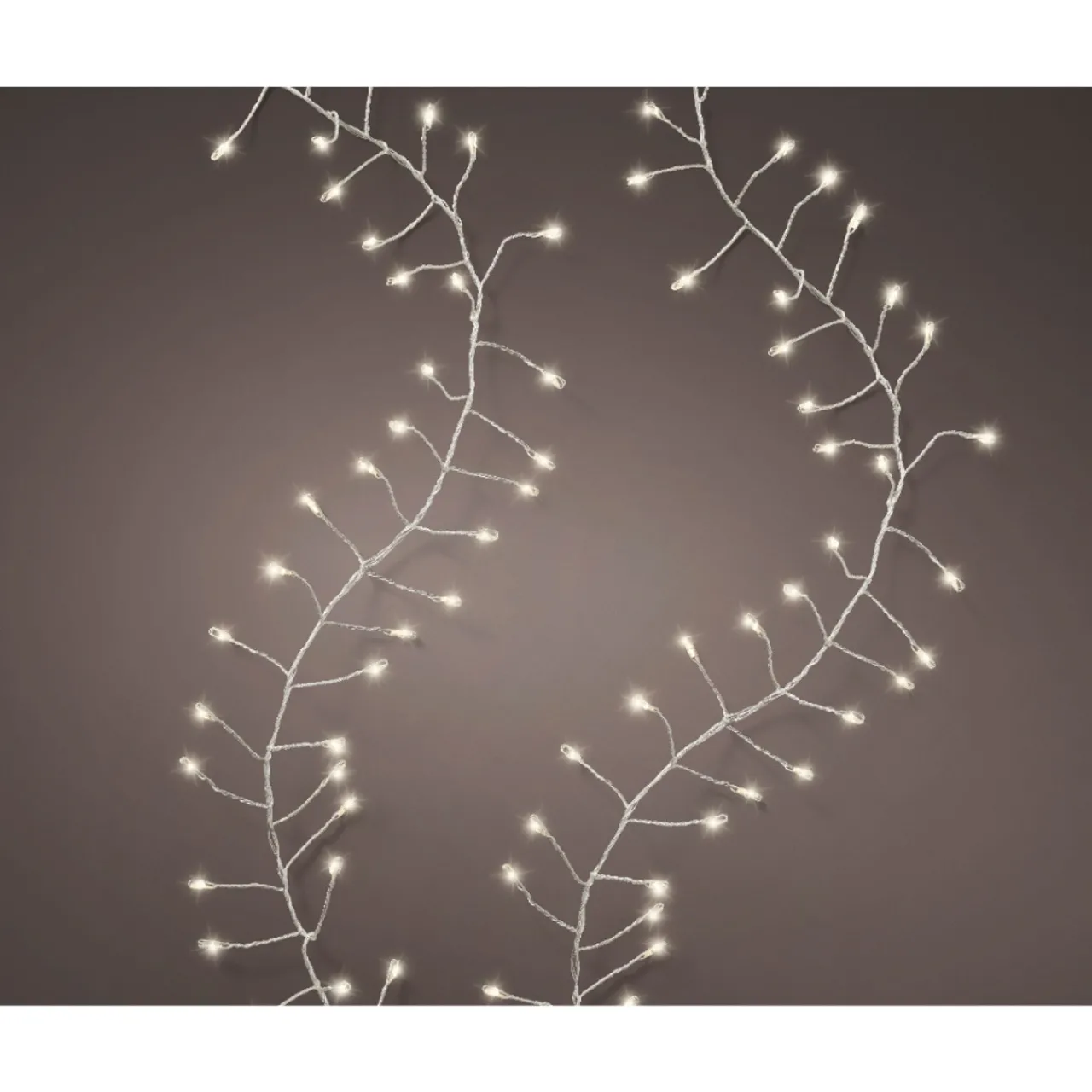 480 Micro-LED Compact Twinkle Lights Warm White on Silver Wire, 19.7 ft<Lumineo Clearance