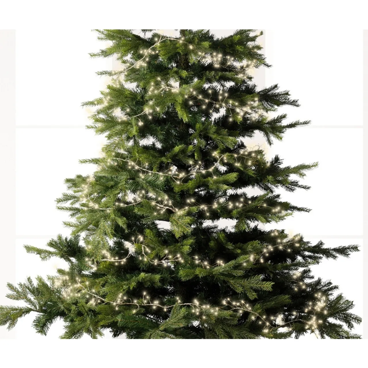 480 Micro-LED Compact Twinkle Lights Warm White on Silver Wire, 19.7 ft<Lumineo Clearance