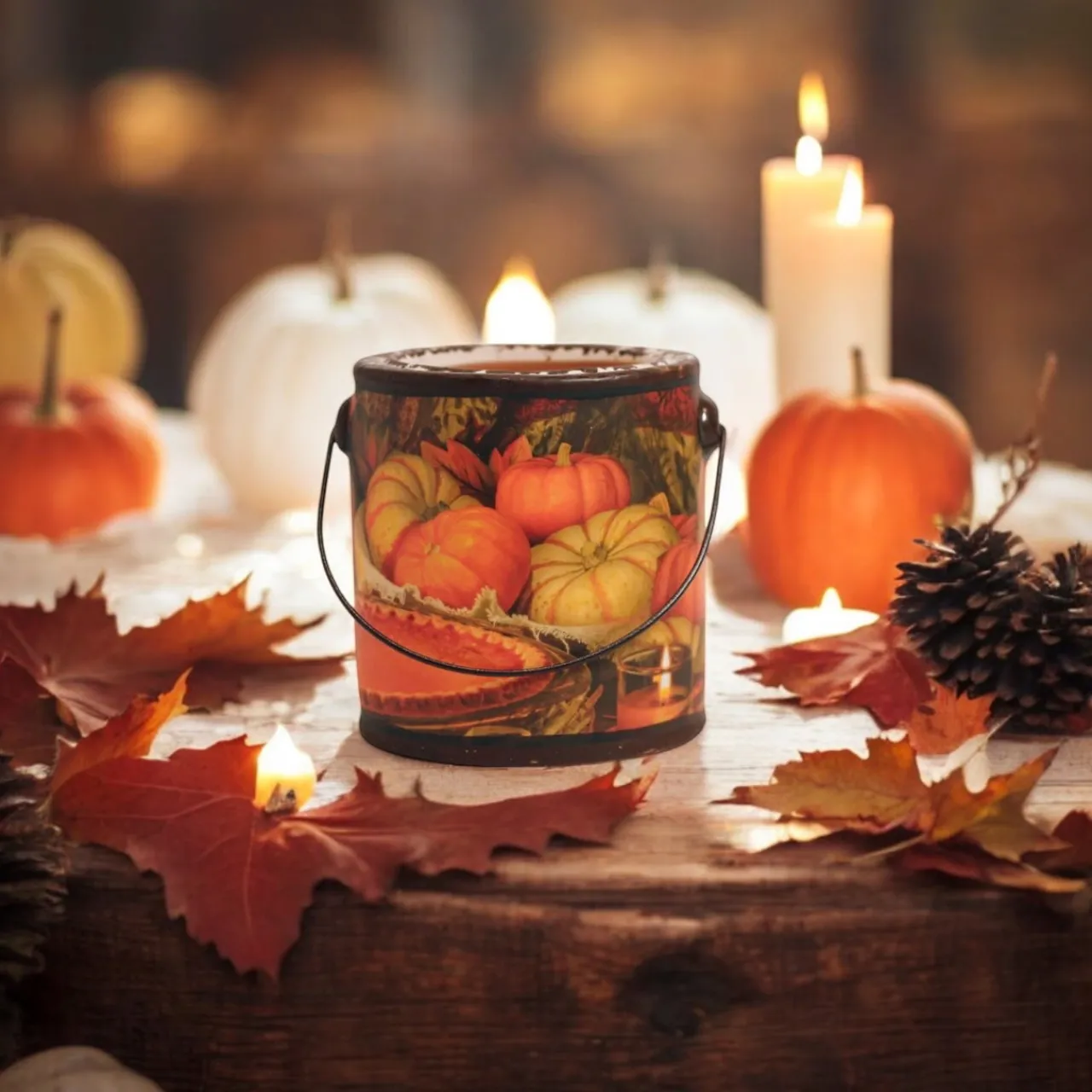 Mini Farm Fresh Papas Pumpkin Pie Candle< Hot