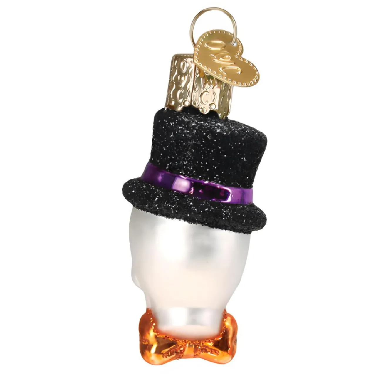 Mini Top Hat Skull Ornament<Old World Glass New