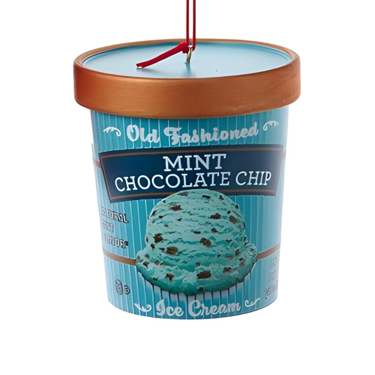 Mint Chip Ice Cream Pint Ornament<Kurt Adler Fashion