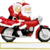 Motorcycle Christmas Couple Ornament For Personalization< Hot