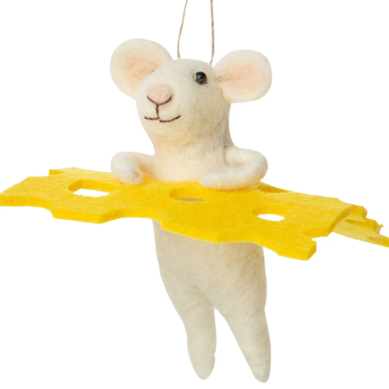 Mouse Holding A Slice Of Cheese Ornament< Discount