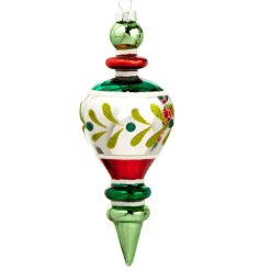 Multi-Color Finial Ornament – Light Green Top< Hot