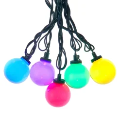 Multicolor Opaque G50 LED Light Set Green Wire<Kurt Adler Clearance