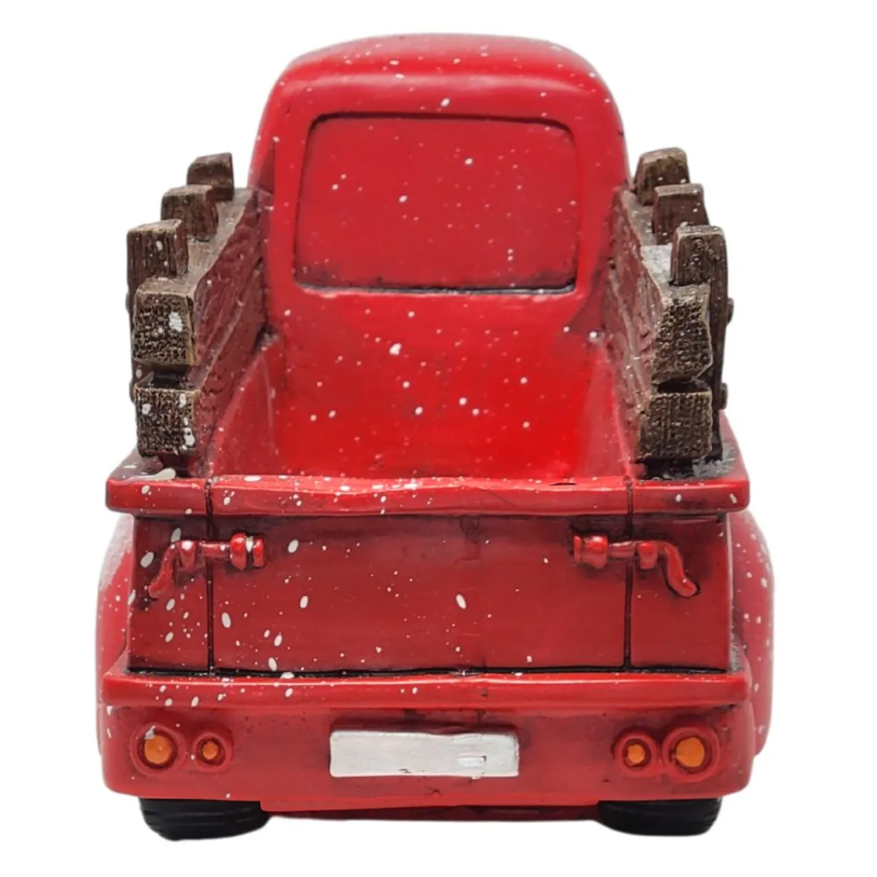 Musical Lit Snowy Red Pick Up Truck - The Christmas Loft< Fashion