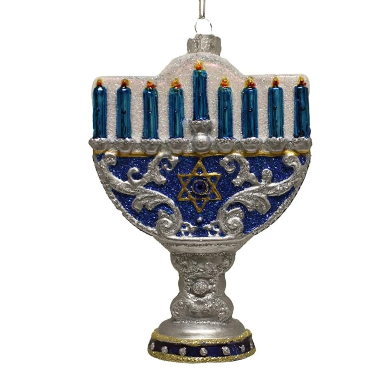 Noble Gems Happy Hanukkah Lights Ornament<Kurt Adler Best