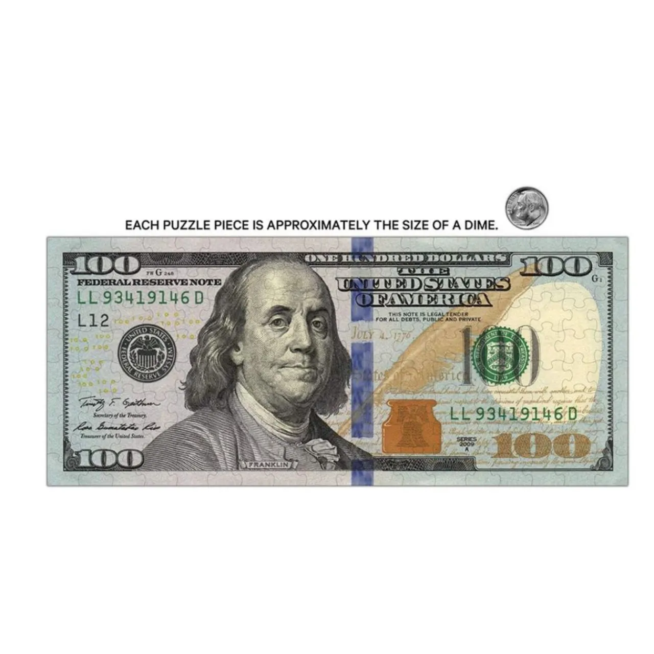 $100 Note Minipix Puzzle< Online