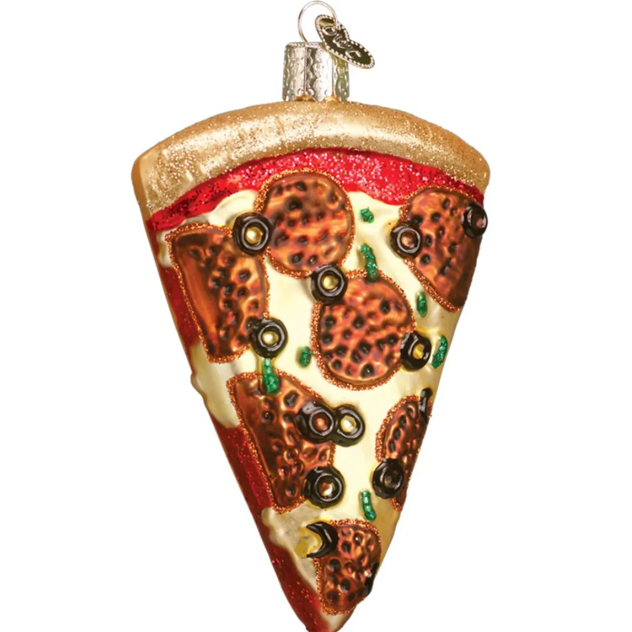 Old World Christmas - Pizza Slice Ornament - The Christmas Loft<Old World Glass Sale