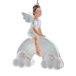 Opalescent Fairy Rainbow Ornament, 4in Resin, E0938<Kurt Adler New