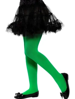Opaque Tights, Green, Age 6-12< Hot