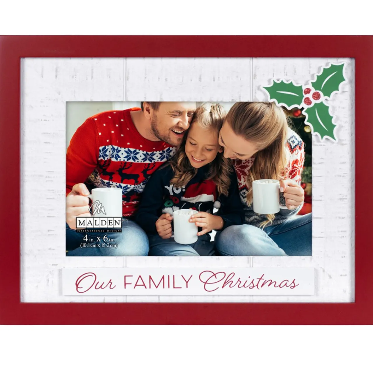 Our Family Christmas 4x6 Rustic Frame< Sale
