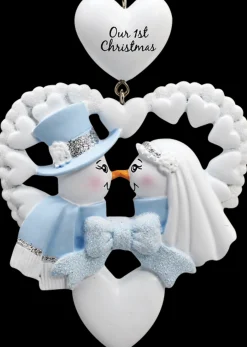 Our First Christmas Snowman Ornament For Personalization< Fashion