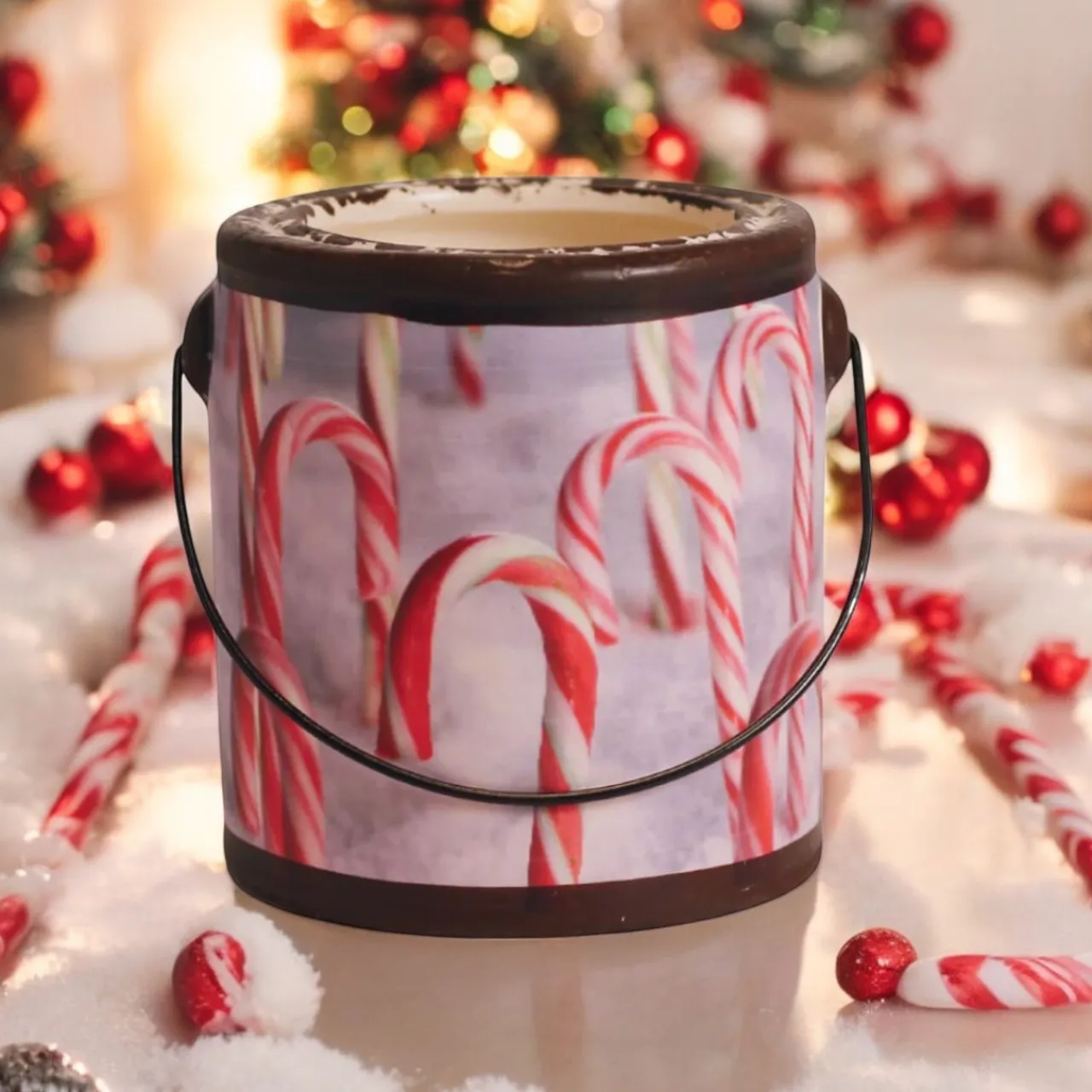 20oz Farm Fresh Candy Cane Candle< Hot