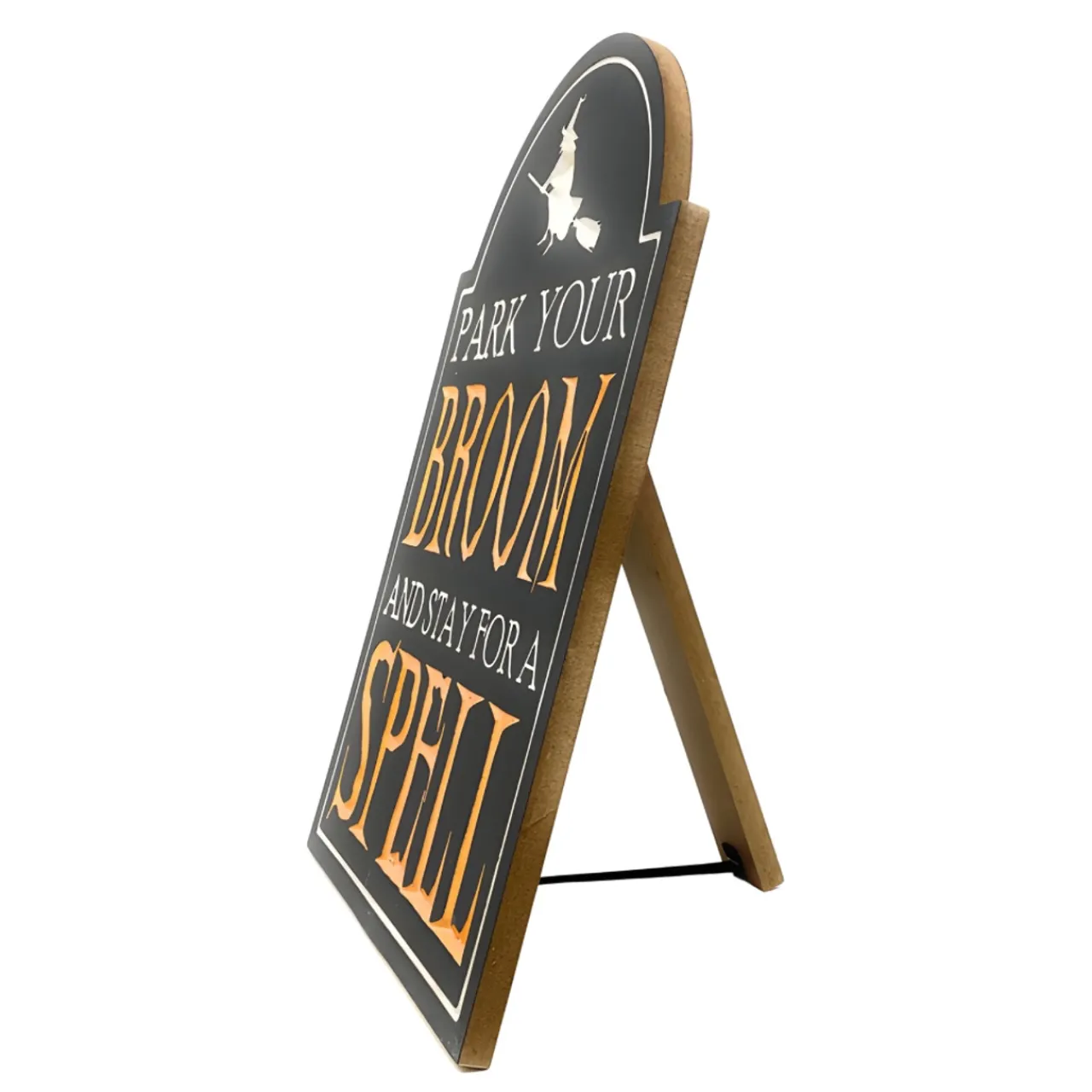 Park Your Broom Engraved Wooden Easel Sign< Best