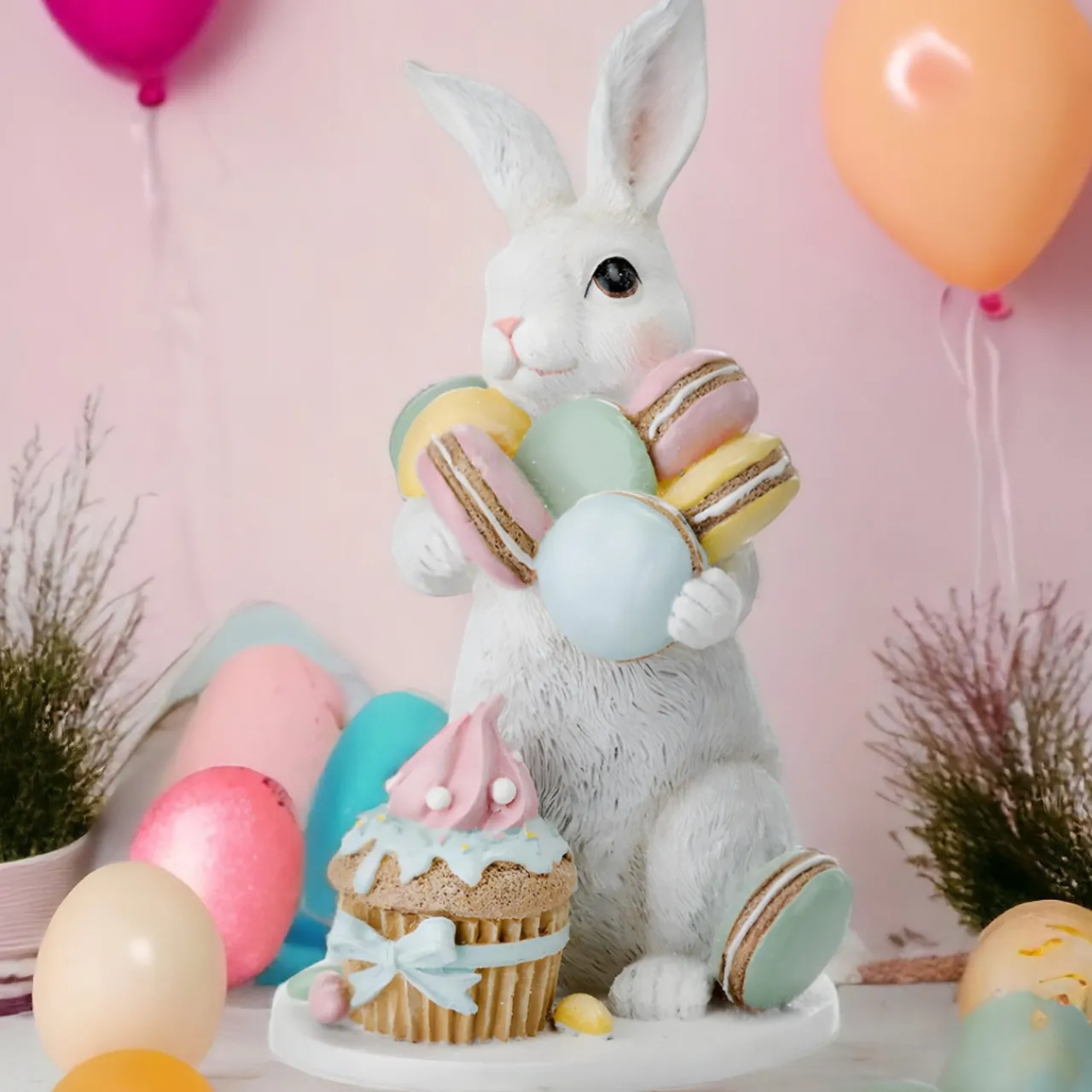 Pastel Easter Bunny with Treats | The Christmas Loft< Sale