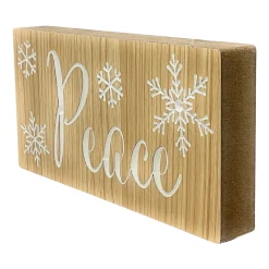 Peace Holiday Wood Block Sign< Fashion