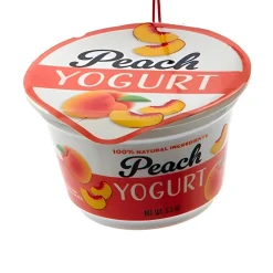 Peach Yogurt Cup Ornament<Kurt Adler Sale