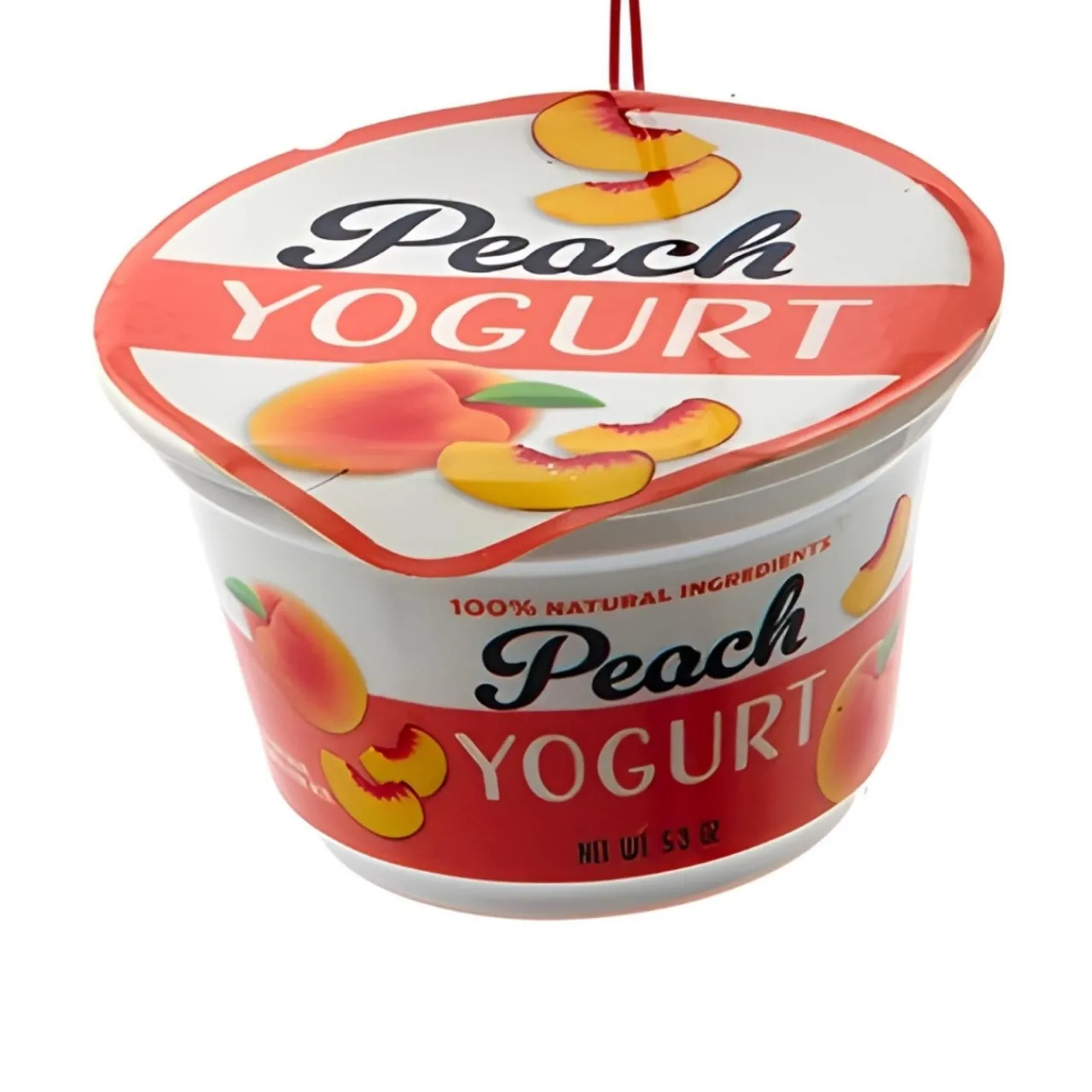 Peach Yogurt Cup Ornament<Kurt Adler Sale