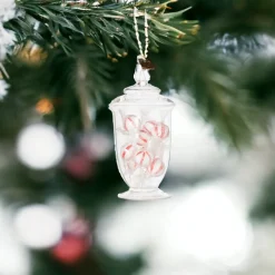 Peppermint Candy Jar Ornament< Fashion