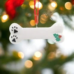 Personalizable Dog Bone Ornament< New