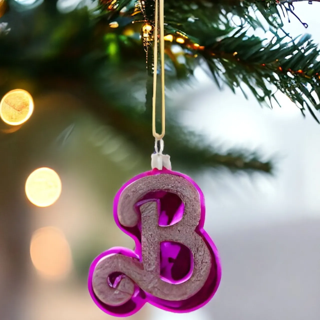 Personalized Barbie B Letter Ornament<Cody Foster & Co. Hot
