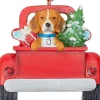 Personalized Beagle In Back Of Truck Ornament | The Christmas Loft<Kurt Adler Best