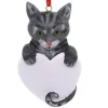 Personalized Gray Tabby Cat Ornament - The Christmas Loft< New