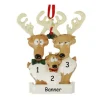 Personalized Reindeer Family of 3 Ornament - The Christmas Loft< Best