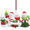 Personalized Snow Family of 4 Ornament< Sale