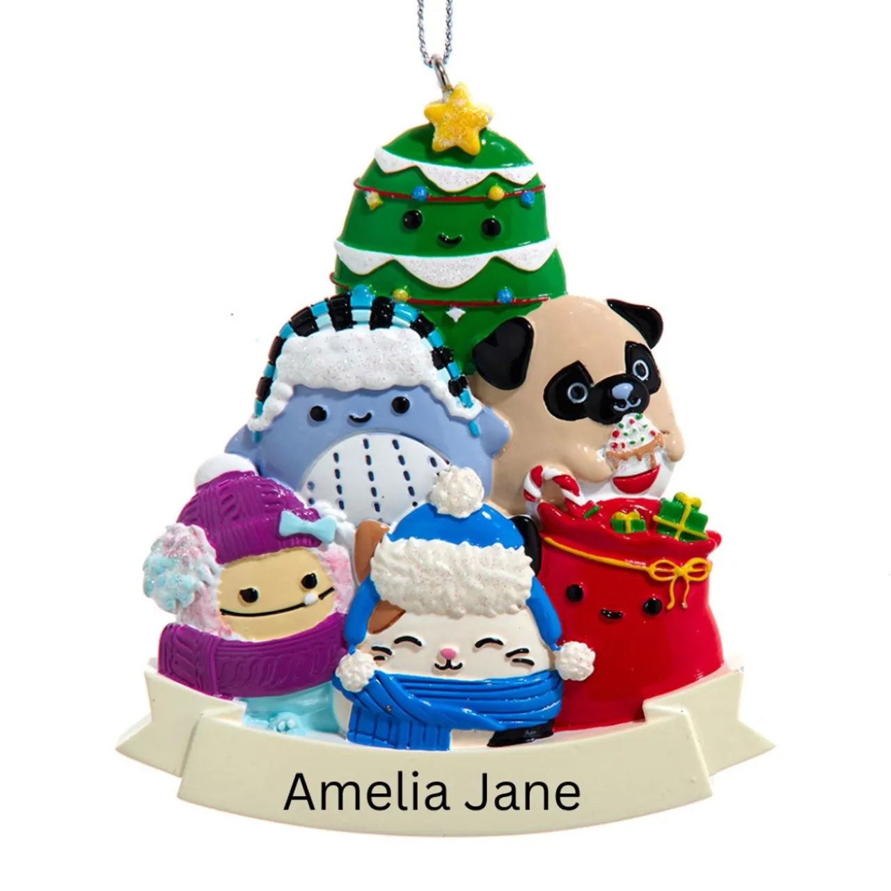 Personalized Squishmallows Tree Ornament<Kurt Adler Hot