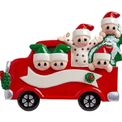 Personalized Tree Day Family of 5 Ornament | The Christmas Loft< New