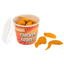 8 Piece Fried Chicken Erasers Bucket< Fashion