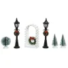 6 Piece Village Accessory Set< Clearance