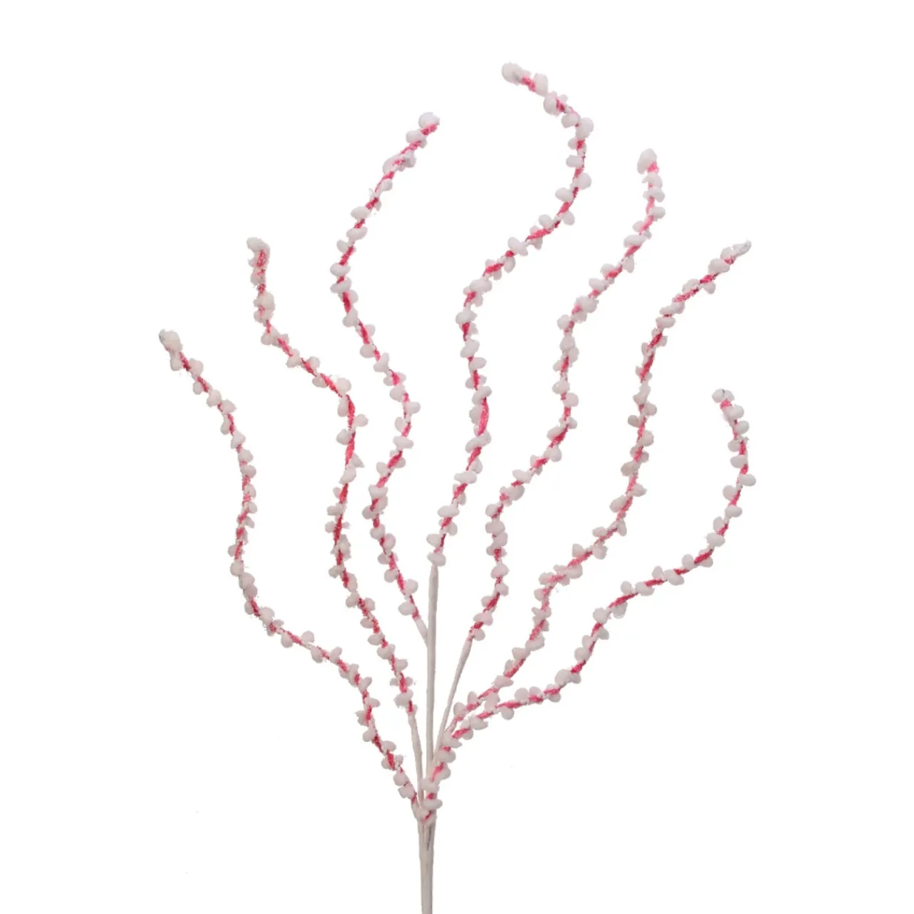 Pink and White Chenille Peppermint Twist Spray< Outlet