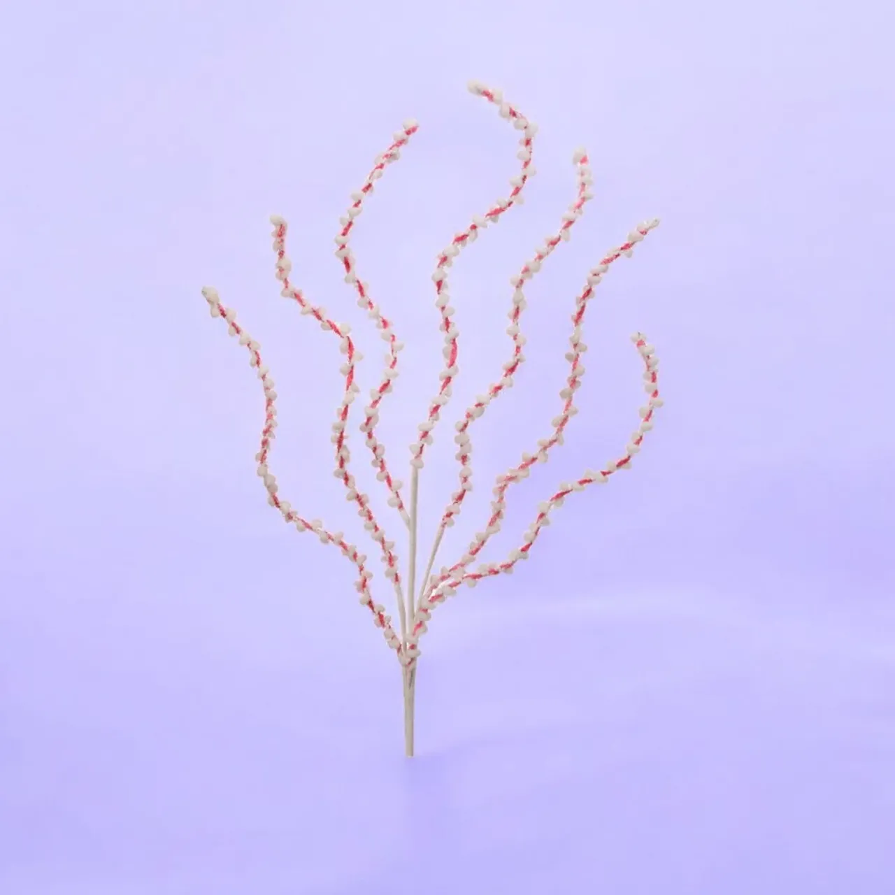 Pink and White Chenille Peppermint Twist Spray< Outlet
