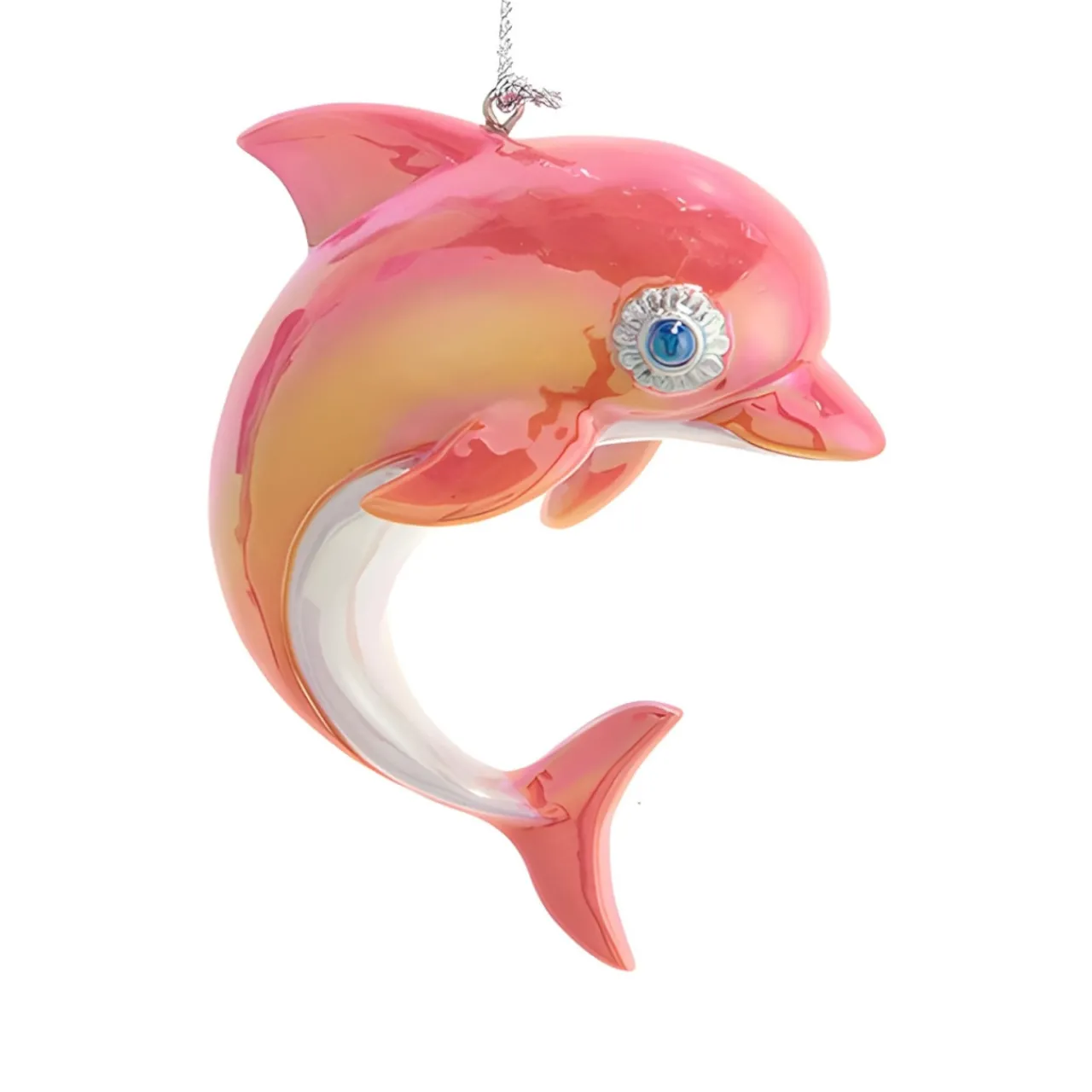 Pink Dolphin Resin Ornament, 2.75" E0983<Kurt Adler Discount