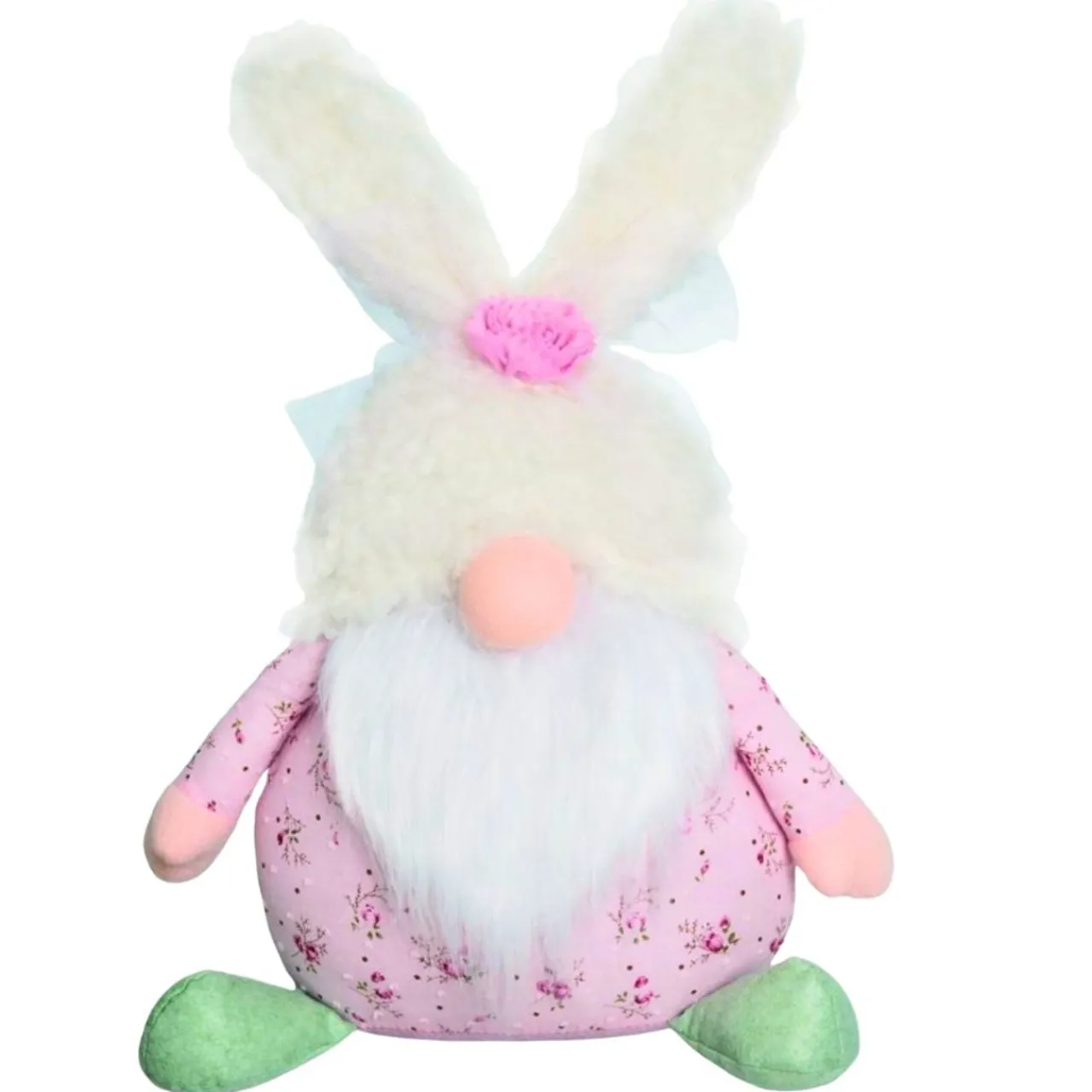 Pink Floral Bunny Gnome | The Christmas Loft< Hot