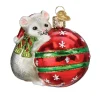 Playful Mouse Festive Ornament<Old World Glass Discount