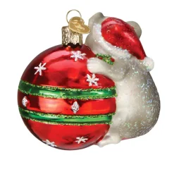 Playful Mouse Festive Ornament<Old World Glass Discount