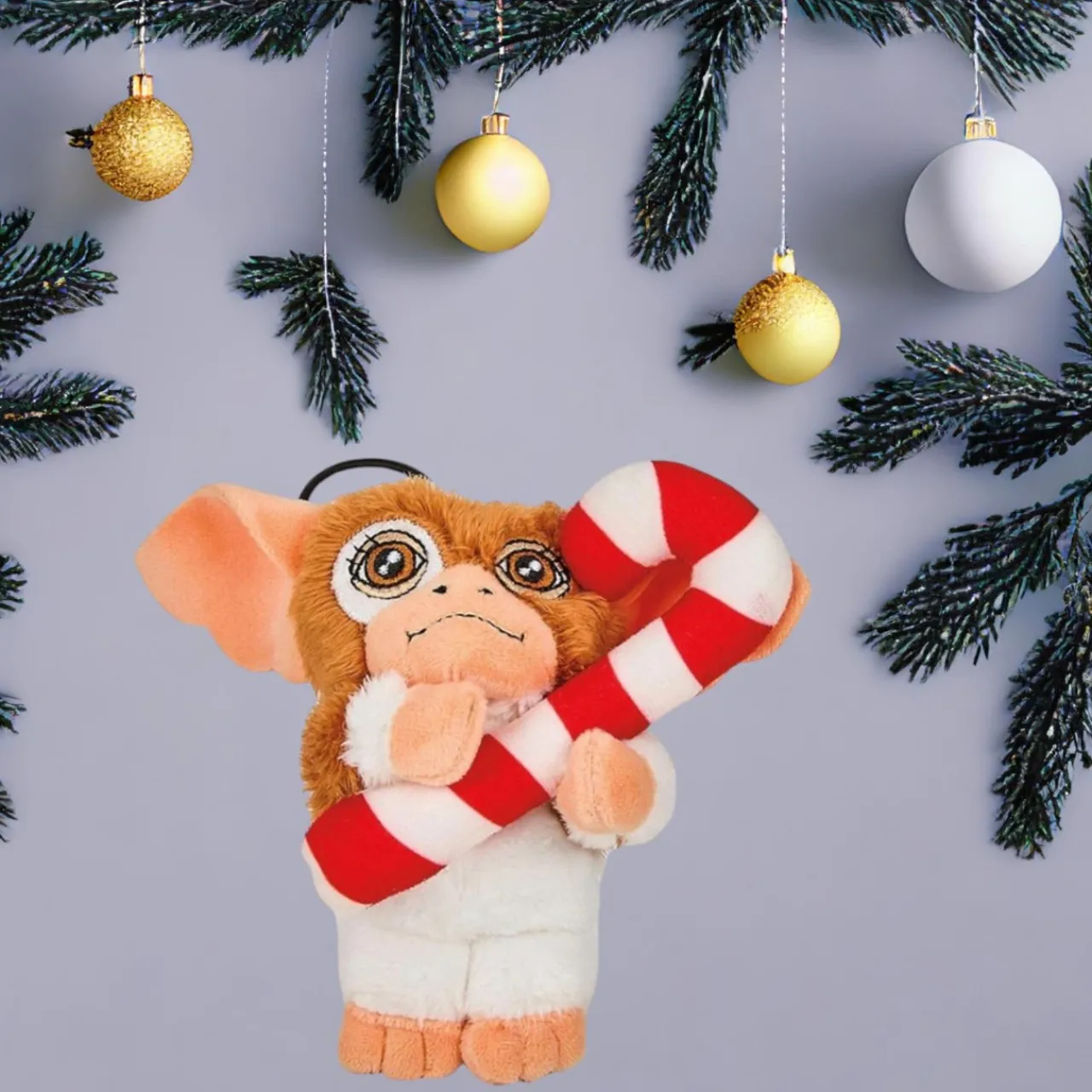 Plush Gremlins Gizmo With Candy Cane Ornament< Fashion