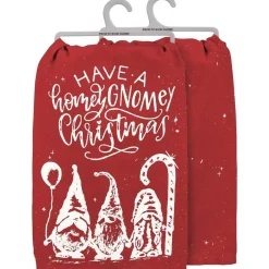 Primitives by Kathy Have A Homey Gnomey Christmas Dish Towel< Best
