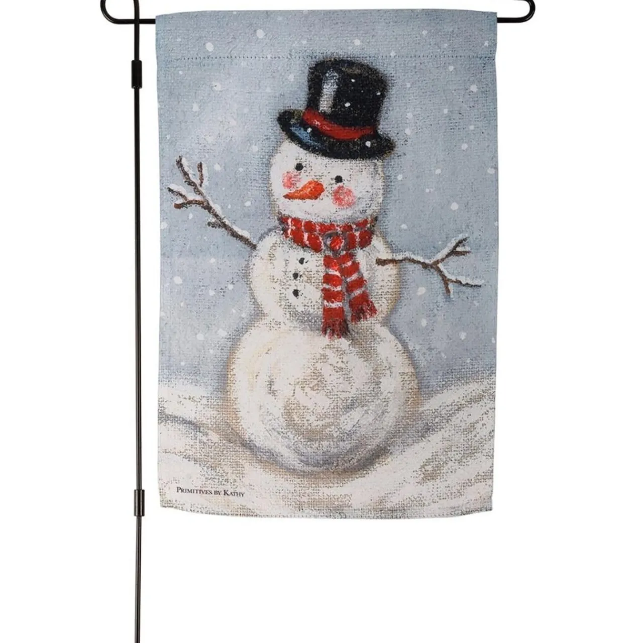 Primitives by Kathy Holiday Themed Snowman Garden Flag< Discount