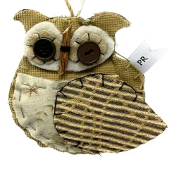 Â Handcrafted Owl Ornament<Priscilla Racki Online