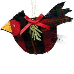 Plaid Cardinal Ornament<Priscilla Racki Outlet