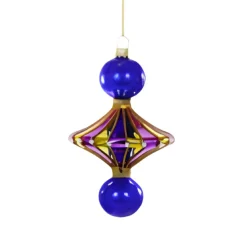 Purple Merry & Bright Spindle Ornament<Cody Foster & Co. Hot