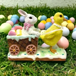 7" Duckling Pulling Easter Cart< Online