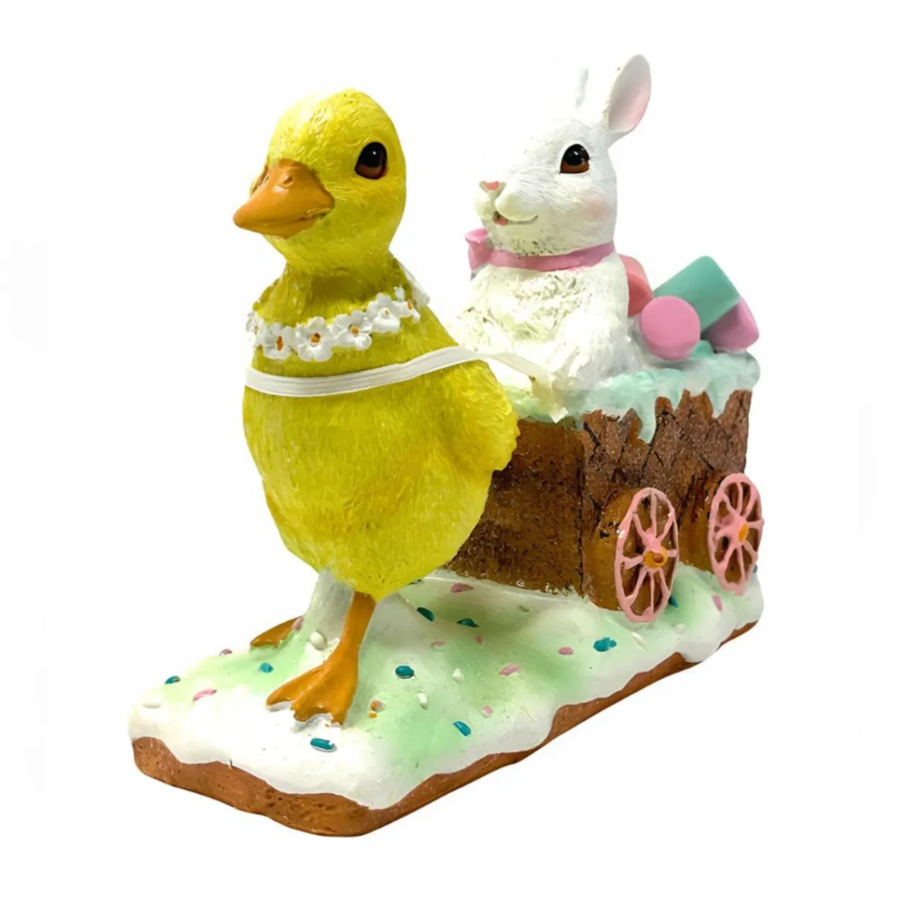 7" Duckling Pulling Easter Cart< Online