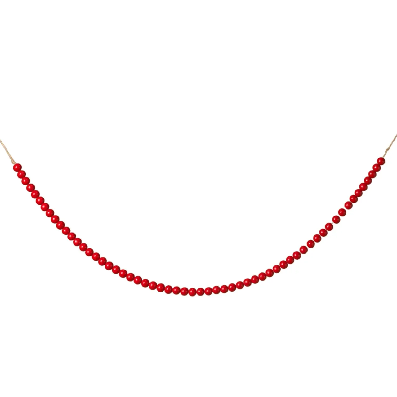 Red Beaded Garland< New